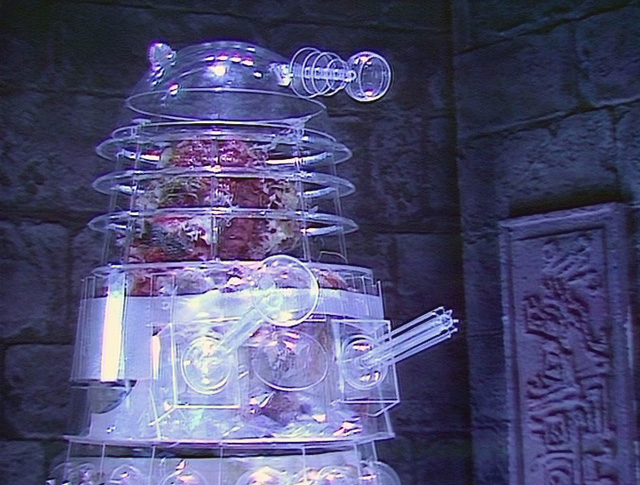 Body horror: Arthur Stengos becomes a Dalek. Photo: BBC