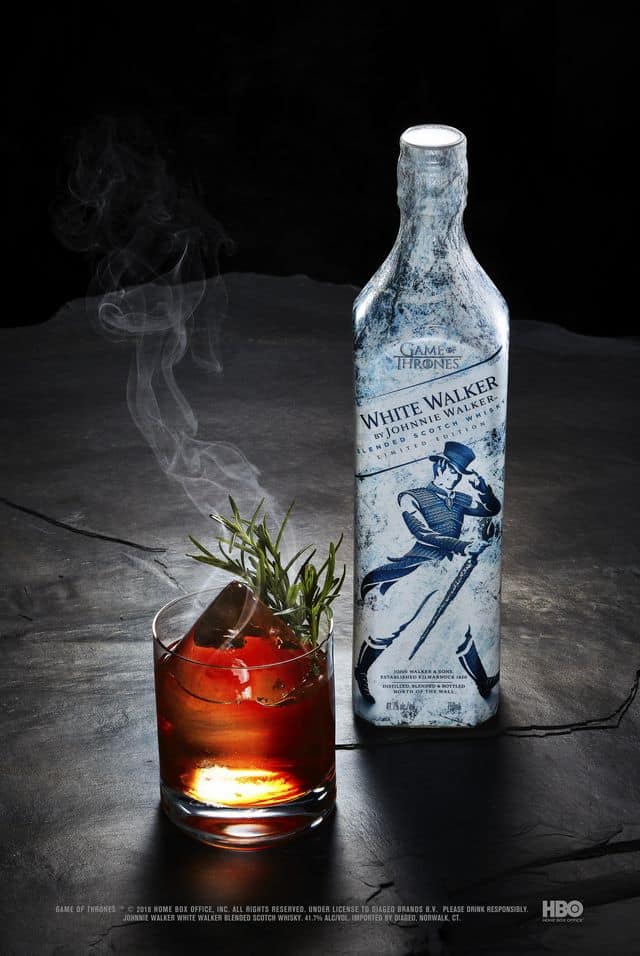 Game of Thrones - White Walker by Johnnie Walker - Dragonglass Old Fashioned serve with bottle