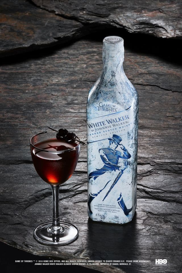 Game of Thrones - White Walker by Johnnie Walker - Sword in the Darkness serve with bottle