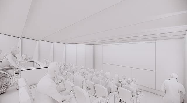 Visualisation of the new Basement Cinema. Credit: Page Park.